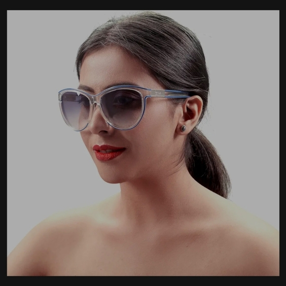 Chloe Clear Grey Cat Eye Neutral Designer Sunglasses Sunnies Glasses Frames - Picture 7 of 7